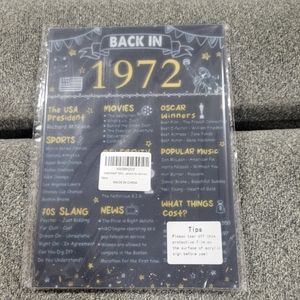 Back in 1972 party decorations